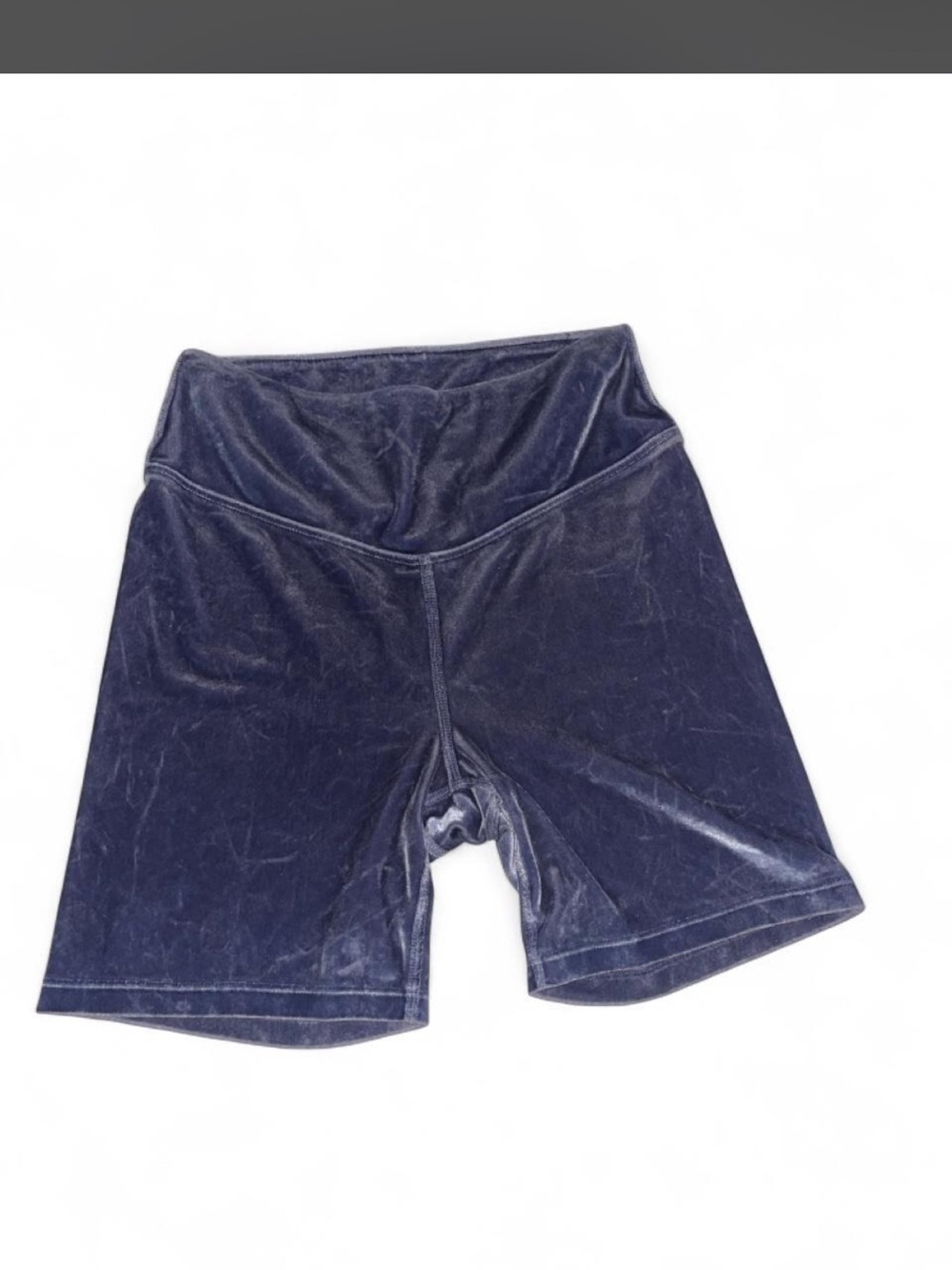 PINK Victoria's Secret Velvet High-Waist Biker Shorts - Navy